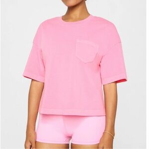 NWT Fabletics Cotton Pink T shirt Small